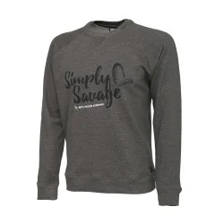 Hit cenowy Bluza Savage Gear Simply Savage Sweater Melange Grey, rozm.S