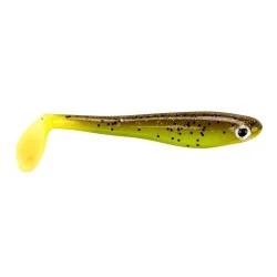 Przynęta gumowa Berkley Power Bait Hollow Belly 13cm, Brown Chartreuse Łatwy zwrot