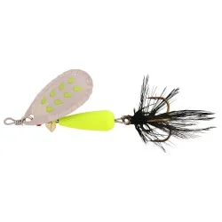 Błystka Abu Garcia Droppen Fluo Chartreuse Black Feather 4,6cm/8g, Silver Wyjątkowa oferta
