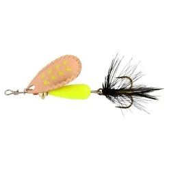 Wyprzedaż Błystka Abu Garcia Droppen Fluo Chartreuse Black Feather 4,6cm/8g, Copper