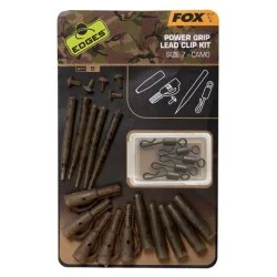 Rabat Zestaw z bezpiecznym klipsem Fox Edges Camo Power Grip Lead Clip Kit rozm.7
