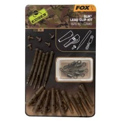 Premium Zestaw z bezpiecznym klipsem Fox Edges Camo Slik Lead Clip Kit rozm.10