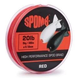 Plecionka Spomb Braid 0,18mm/300m, Red Do wyczerpania zapasów