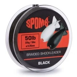 Tylko dziś Przypon strzałowy Spomb Braided Leader 0,26mm/50m, Black