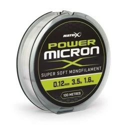 Wysoka jakość Żyłka Matrix Power Micron Super Soft Monofilament 0,12mm/100m