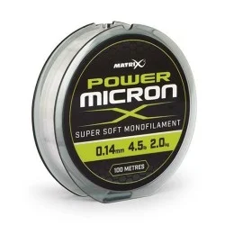 Żyłka Matrix Power Micron Super Soft Monofilament 0,14mm/100m Wyprzedaż