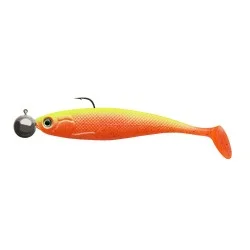 Przynęta gumowa Cormoran Action Fin Shad RTF 10cm/17g, Orange Candy (2szt.) Premium