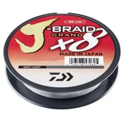 Wybór klientów Plecionka Daiwa J-Braid Grand X8 0,06mm/135m, Gray Light