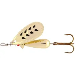 Łatwy zwrot Błystka Abu Garcia Droppen Spinner 4,6cm/8g, Gold/Black marks