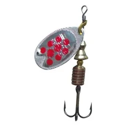 Błystka Abu Garcia Fast Attack Spinner 4,5cm/7g, Silver/Red Dots Nowy