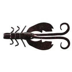Przynęta gumowa Berkley Power Bait Crazy Legs Chigger Craw 10cm, Black Red Fleck Sprawdź teraz