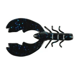 Przynęta gumowa Berkley Power Bait Chigger Craw 8cm, Black Blue Fleck Darmowy zwrot