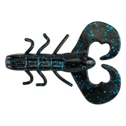 Przynęta gumowa Berkley Power Bait Chigger Bug 8cm, Black Blue Fleck Ostatnie sztuki