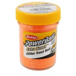 Rabat Ciasto Berkley Power Bait Glitter Trout Bait 50g, Fluorescent Orange