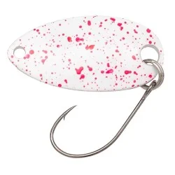 Nowość Błystka Berkley Area Game Spoons RORU 2,18cm/1,8g, Splat White Body/Fuschia Splat