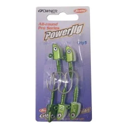 Główka jigowa Berkley PowerJig Allround Pro Saltwater rozm.1/0, 14g, Olive-Pearl (5szt.) Ostatnie sztuki