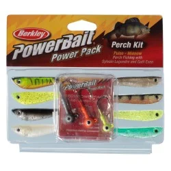 Zestaw przynęt gumowych Berkley Power Bait Pro Pack Perch Minnow Łatwy zwrot