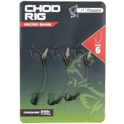 Przypon Nash Chod Rig Micro Barbed rozm.6 (3szt.) Obniżka ceny