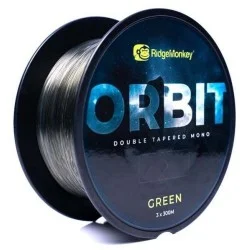 Żyłka Ridge Monkey Orbit Double Tapered Mono 0,30-0,57mm 3x300m, Green Ostatnie sztuki