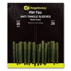 Wyprzedaż Nasadka antysplątaniowa Ridge Monkey Anti Tangle Sleeves Short 25mm, Weed Green (25szt.)