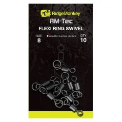 Krętlik Ridge Monkey Flexi Ring Swivel rozm.8 (10szt.) Oferta czasowa