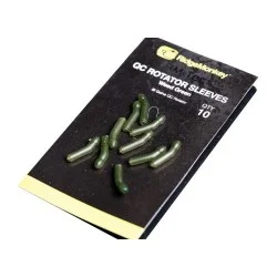 Premium Pozycjoner zestawu końcowego Ridge Monkey QC Rotator Sleeves Weed Green (10szt.)