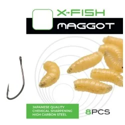 Haczyk X-Fish Maggot (8szt.) Popularny