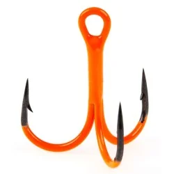Kotwica Lucky John Treble Hook LJH201, Orange UV Rabat