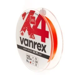 Plecionka Lucky John Vanrex X4 Braid 125m, Fluo Orange Rabat