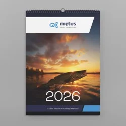 Rabat Kalendarz wędkarski ścienny na 2026 r.