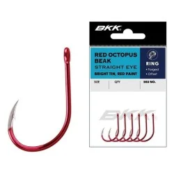 Haczyk BKK Red Octopus Beak Straight Eye Wysoka jakość