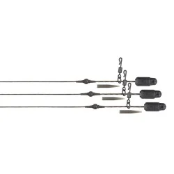 Zestaw Fox Edges Heli-Clip Rigs Submerge Naturals (3szt.) Nowość
