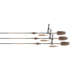 Szybka wysyłka Zestaw Fox Edges Heli-Clip Rigs Leadcore 75cm/50lb, Camo (3szt.)