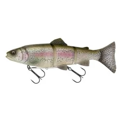 Ostatnie sztuki Przynęta gumowa Savage Gear 3D Line Thru Trout, Clear Rainbow Trout
