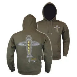 Nowość Bluza Vass Carp Rising Hoodie Khaki Green