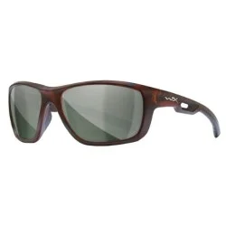 Niska cena Okulary Wiley X Aspect Polarized Green Platinum Flash/Matte Demi Brown Frame