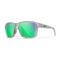 Okulary Wiley X Trek Captivate Polarized Green Mirror/Gloss Crystal Light Grey Frame Tani