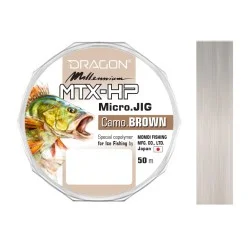 Promocja Żyłka Dragon Millennium MTX-HP Micro Jig 50m, Camo/Brown