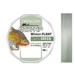 Ograniczona ilość Żyłka Dragon Millennium MTX-HP Winter Float 50m, Camo/Green