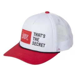 Czapka z daszkiem Lucky John Cap White/Red Bezpieczne zakupy